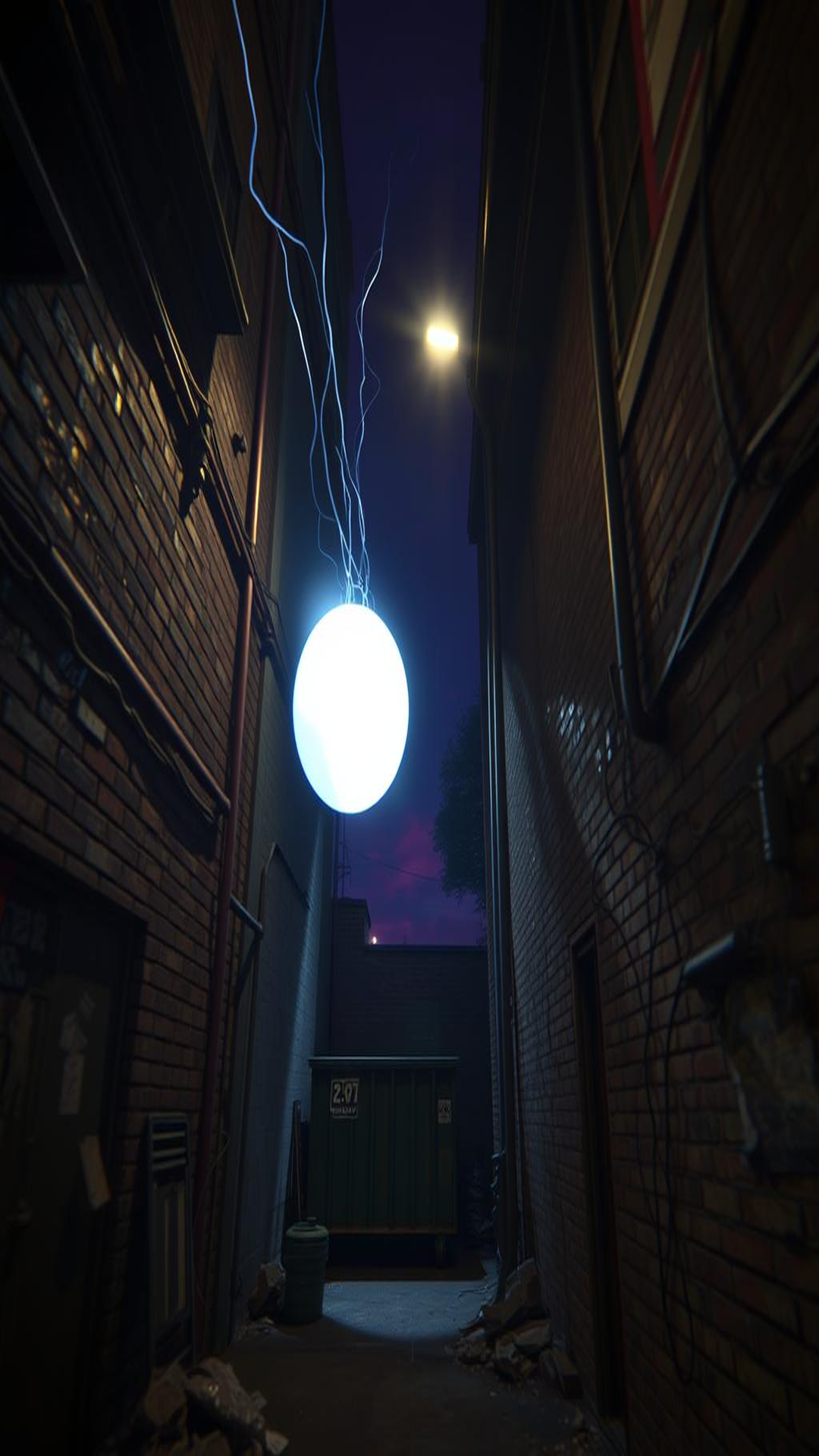 The orb remained for a few more minutes, then disappeared as mysteriously as it had arrived.