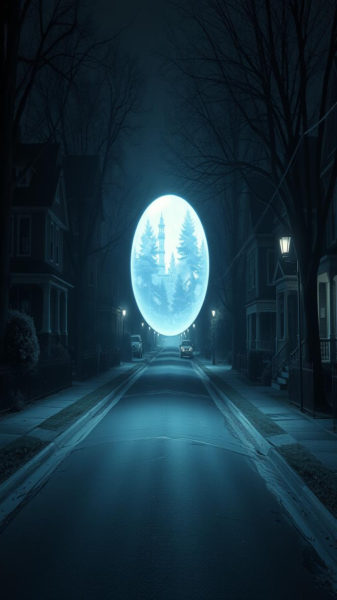 The video showed the typical quiet of late night, with empty streets and only the occasional car going by.