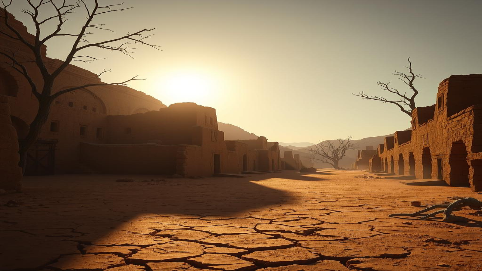 But rather due to sudden environmental change. The Mayan civilization, for example, suffered from severe droughts