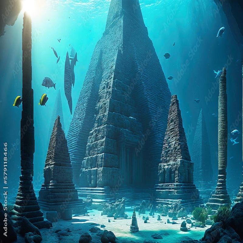 Remarkable discovery: Evidence suggests a massive pyramidal structure submerged in the Atlantic Ocean. - Image 2
