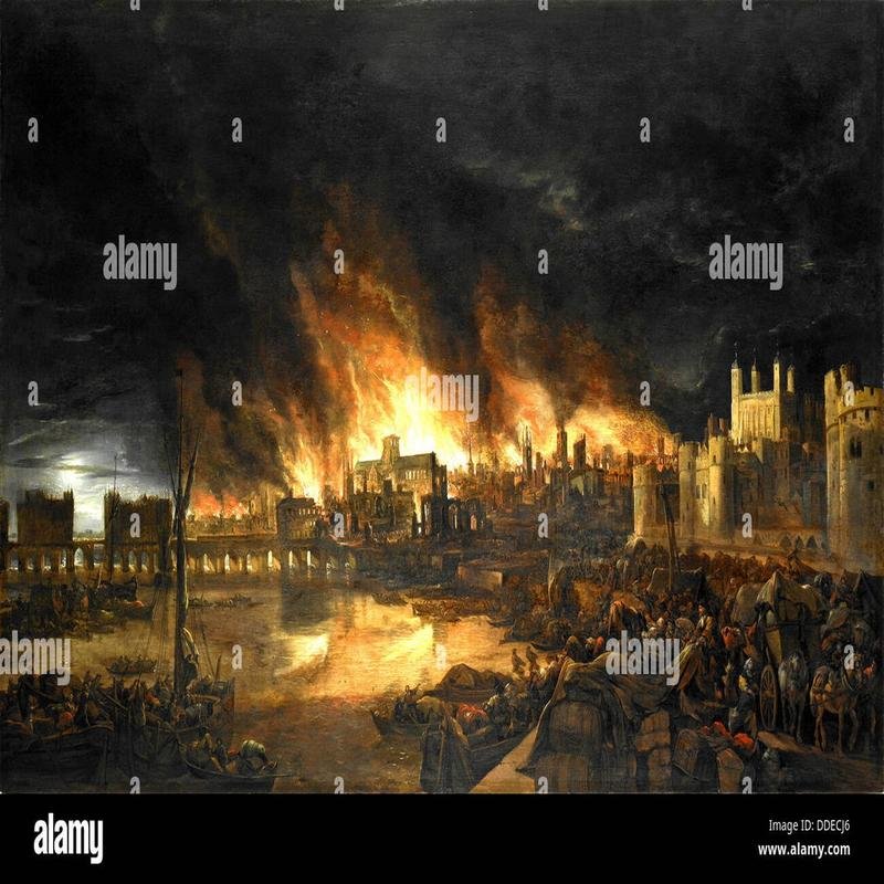 The Great Fire of London, 1666: A Surprisingly Low Casualty Rate. - Image 1